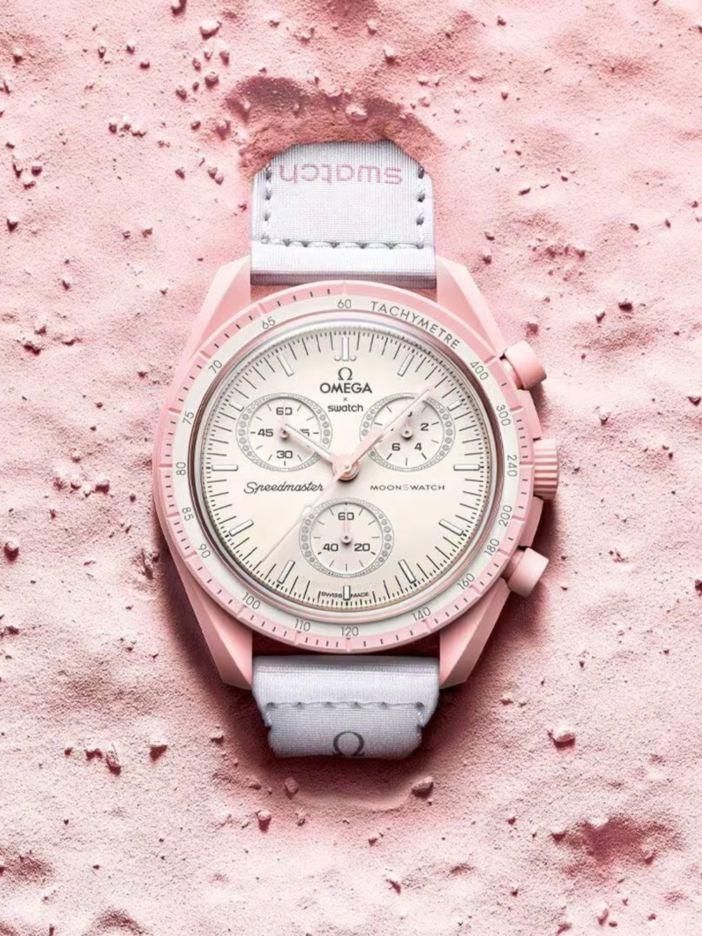 NWT 🌙 Omega x Swatch MOONSWATCH MISSION TO VENUS Pink Brand New SO33P100